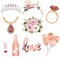 Bridal Shower Photo Props, Bride to Be Wedding Photo Booth Props - 23 Pcs, Rose Gold Bachelorette Party Decorations, Miss to Mrs Party Gift Accessories Wedding Favor Supplies, 30TH-PD-01